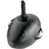 FETISH FANTASY SERIES, PIPEDREAMS Dildo Realistico Con Sedile Gonfiabile Body Dock 41,9 Cm Nero Silicone - Fetish Fantasy Series