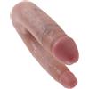 KING COCK, PIPEDREAMS KING COCK - DILDO DOPPIA PENETRAZIONE 12.7 CM NATURALE