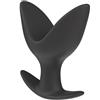 HIDDEN DESIRE Plug Anale Espandibile Medium Silicone Nero 8 Cm - Hidden Desire
