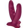 FUN FACTORY Dildo Doppio Con Base A Ventosa Silicone Rosso Vino - Fun Factory