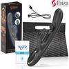 IBIZA TECHNOLOGY Vibratore Rabbit Con Sfera Rotante Multifunzione Nero Silicone 24,5 Cm - Ibiza