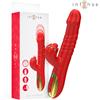 INTENSE, INTENSE FUN, INTENSE TOYS Vibratore Multifunzione Thalia Spinta Vibrazione Stimolazione Clitoridea Rosso Silicone - Intense