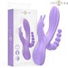 INTENSE, INTENSE FUN, INTENSE TOYS Vibratore Triplo Multifunzionale 7 Vibrazioni Viola Silicone Medicale - Intense