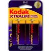 KODAK - BATTERIE ALCALINE XTRALIFE LR20 D LR20 1.5V
