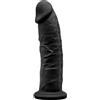 SILEXD Dildo Realistico 19 Cm Nero Silicone Dual Density - SilexD