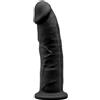 SILEXD Dildo Realistico 23 Cm Nero Silicone Memory Dual Density - SilexD