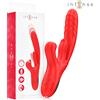 INTENSE, INTENSE FUN, INTENSE TOYS Vibratore Multifunzione Triplo Rosalia 3 In 1 Spingente Oscillante Rosso Silicone - Intense