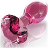 ICICLES, PIPEDREAMS Plug Anale Con Diamante Rosa In Vetro 7,3 Cm - Icicles