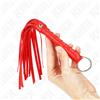 KINK, KINK IMPACT TOUCH Mini Frusta Classica Rossa 28 Cm In Similpelle - Kink