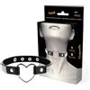 COQUETTE ACCESSORIES, COQUETTE CHIC DESI Collare Bondage Cuore Strass Pelle Vegana Regolabile Nero - Coquette Chic Desire