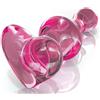 ICICLES, PIPEDREAMS Plug Anale In Vetro Rosa Cuore 7,9 Cm - Icicles Pipedream