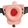 FETISH FANTASY SERIES, PIPEDREAMS Strap-On Cavo Realistico Vibrante 15 Cm Carne Ricaricabile Telecomandato - Pipedream