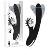 BLACKSILVER Vibratore Rabbit Multifunzione Wave Grimm Stimolazione Punto G E Clitoride Nero Silicone 24 Cm - BlackSilver