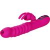 ARMONY, ARMONY VIBRATORS Vibratore Rabbit Multifunzione Double Tongue Riscaldante Fucsia Silicone 23 Cm - Armony