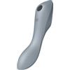 SATISFYER, SATISFYER AIR PULSE Stimolatore Clitorideo E Punto G Curvy Trinity 3 Multifunzione Grigio Silicone - Satisfyer