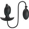 PRETTY LOVE, PRETTY LOVE BOTTOM Plug Anale Gonfiabile Vibrante Delfin Silicone Nero Ricaricabile - Pretty Love