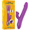 FUN FUNCTION Vibratore Rabbit Multifunzione Zenda Thruster Rotazione Viola Silicone 24,5 Cm - Fun Function