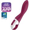 SATISFYER, SATISFYER VIBRATOR Vibratore Punto G Riscaldante Multifunzione Bordeaux Silicone - Satisfyer