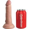 KING COCK, PIPEDREAMS Vibratore Realistico 15,2 Cm Silicone Doppia Densità Carne Ricaricabile - Pipedream