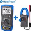 HoldPeak Multimetro Digitale HoldPeak-HP-770HC, Tester True RMS con Sonda Intelligente Autoranging 600A AC/DC con NCV + Adattatore a Pinza HP-605A