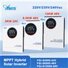 ANERN Inverter Solare Ibrido 1.5KW 2.5KW 12V 4KW 5KW 6.5KW 12KW 5000W 24V 12000W 48V 220V con Regolatore Solare MPPT, Inverter Off-Grid