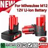 BATTOOL Batteria di ricambio 12V 6.8Ah per Milwaukee M12 XC 48-11-2401, 48-11-2402, 48-11-2420, 48-11-11-2411,48-11-2412,M12B2,M12B4