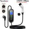 Teschev Caricatore EV Portatile Teschev 220V 230V Wallbox 16A Tipo 1 J1772 Cavo di Ricarica Tipo 2 IEC62196 Spina Schuko per Auto Elettrica 2 Anni di Garanzia