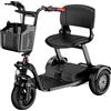 Daibot Scooter Elettrico Pieghevole a 3 Ruote per Famiglia, Triciclo Elettrico per Adulti e Anziani, 500W 48V, Potente e Compatto, con Batteria Rimovibile