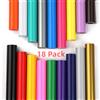 HTVRONT Rotolo di vinile permanente Confezione da 18 12X3ft Rotolo di vinile adesivo permanente multi colori per Cricut Craft Custodia per telefono in vetro con tazza fai da te
