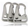 Meetee 2/5 Pezzi Moschettoni a Scatto in Acciaio Inox 304 da 20-35mm, Ganci a Forma di Becco d'Aquila per Cinghie in Pelle, Accessori per Appendere