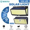 newstyle 528LED Luci solari Sensore di movimento Esterno 5 modalità Luce di sicurezza Luci di inondazione ad energia solare impermeabili Fuori dal muro del cortile