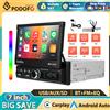 Podofo 1 Din 7" Sistema Intelligente per Auto con CarPlay Wireless, Android Auto, Radio Multimediale MP5, Mirrorlink, BT, FM, RDS