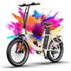 ONESPORT OT16-2 Bicicletta Elettrica Pieghevole per Pendolari Urbani - Pneumatici da 20 Pollici, Telaio in Ferro, Motore da 250W, Batteria 48V 17AH, 1 * 7 Velocità, Freno a Filo, Bicicletta Elettrica