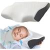 NONE Cuscino in Memory Foam per Supporto Cervicale, Cuscino Cervicale Regolabile, Cuscini Sagomati in Memory Foam, Cuscino da Letto per Chi Dorme su un Fianco, sulla Schiena o sullo Stomaco