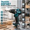 Makita Trapano Elettrico Originale Makita 18V Senza Spazzole ad Alta Coppia DDF487 + Batteria BL1860B BL1840, Utensile Professionale Fai-da-Te, Spedizione Rapida UE