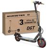 ZWHEEL Mascooter S1, omologato DGT, pneumatici gonfiabili da 8,5", motore da 600W, potenza massima 20 km di autonomia massima, batteria da 187Wh, velocità massima 25 km/h, freno a disco posteriore ed E-ABS