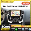 podofo Autoradio Android Podofo 8+128G 2din per Ford Focus 2012-2018 con Carplay, GPS, Android Auto, WIFI, DSP, Ricevitore FM RDS