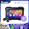Jansite 7/8.1 pollici Carplay DVR per Moto Navigazione GPS Lettore Intelligente Portatile Wireless CarPlay Android Auto IP67 Impermeabile Display Digitale per Cruscotto Moto Monitor Portatile per Moto