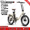 ONESPORT Nuova Bici Elettrica Pieghevole ONESPORT OT16-2 2026 con Motore Brushless da 250W, Batteria al Litio Rimovibile 48V17AH, Sospensione Anteriore Doppia, Bici Elettrica da Montagna con Pneumatici da