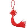 Makhry 10 Pezzi 8.5 Pollici Fatto a Mano di Seta Floss Cinese Nappa con Raso Fatto di Seta Cinese Nodi per Porta e Auto Handing Decorazione, Mestiere di DIY (Rosso)