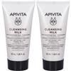 Apivita Latte detergente 3in1: Detergente, Struccante, Tonico - Viso e Occhi 2x50 ml viso