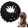 ycezw Portacoda Estensibile Clip in Velluto Antiscivolo per Capelli Sottili e | Forcina a Piastra Espandibile Donna per Coda di Cavallo, , Forcina