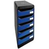 Exacompta 3097279D Cassettiera BIG-BOX PLUS IDERAMA, 5 cassetti aperti per formato fino a 24x32cm, Dimensioni (LxAxP) 27.8x27.1x34.7cm