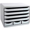 Exacompta 307740D Cassettiere, Grigio Chiaro, 27 x 35.5 x 27.1