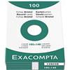 Exacompta 13809B Cartoncini Bristol, 10x14 cm, Bianco