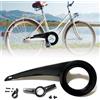 Kiuiom Copricatena per Bici, Paracatena per Bicicletta in Plastica, Proteggi Catena per Bicicletta, Protezione per Catena per Bici Protezione per Corona Bici Accessori de Bici per 32-38T 48x18cm
