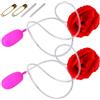 CNAFGBGG Fiore Che schizza Rosa Rossa 2 Set Scherzi del Primo di aprile Fiore da Clown Che schizza Trucco con l'acqua Scherzo Realistico con Rosa per la Festa..