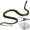 Generico Giocattolo scherzo serpente su corda - Realistico serpente finto per spaventi e scherzi divertenti, design flessibile del movimento del corpo strutturato realistico, corda sospesa + di scherzo