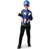 Rubie's Rubies AVENGERS ufficiale - Costume per bambini Super Eroi Marvel a scelta: Hulk, Black Panter, Spiderman, un top classico stampato + maschera in plastica, taglia unica 5-8 anni