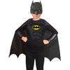 Batman Kit batman completo - mantello, maschera e corpetto con muscoli imbottiti - tutto nero con logo batman